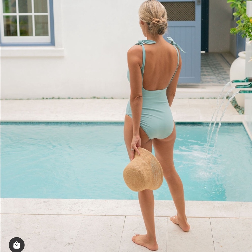 SOLD Minnow Swim Azur One Piece L